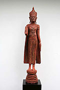 34. Adorned Buddha - Post Angkorian Style - XVI century - Wood - Height: 1,31m - USD1500 -